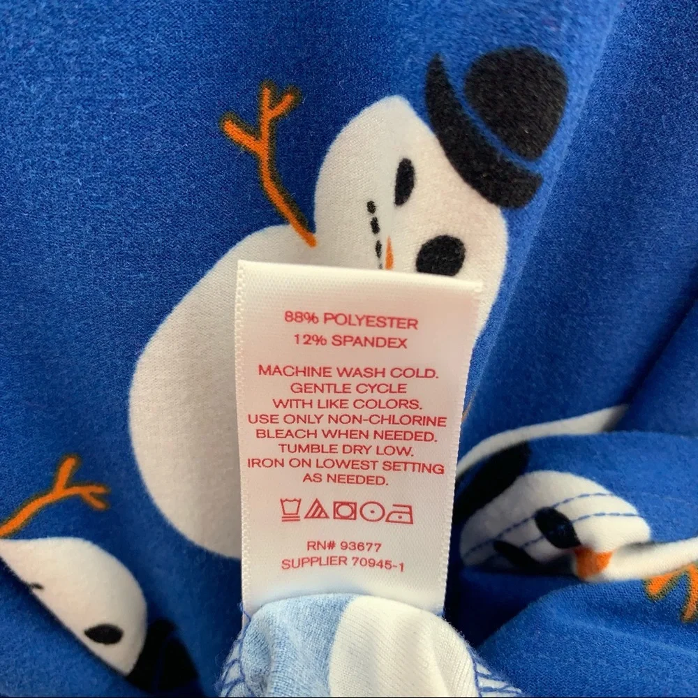 North Pole Trading Co Snowman Print Nightgown S